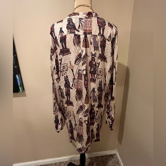 Double D Ranchwear Tobacco Salesman Top, size 1X - Picture 4 of 12